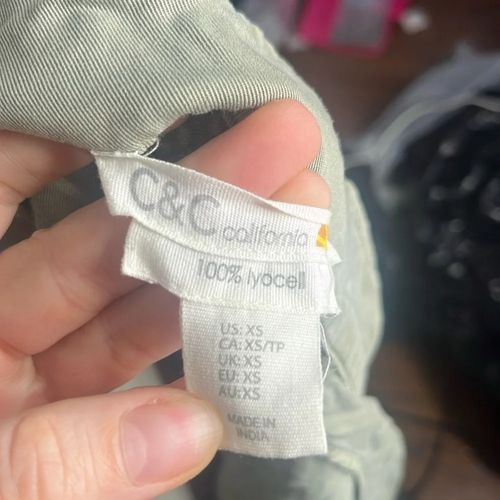 Women’s C&C California XS Green Jacket Bomber